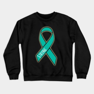 Ovarian Cancer Strong Crewneck Sweatshirt